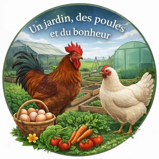 Un jardin, des poules et du bonheur